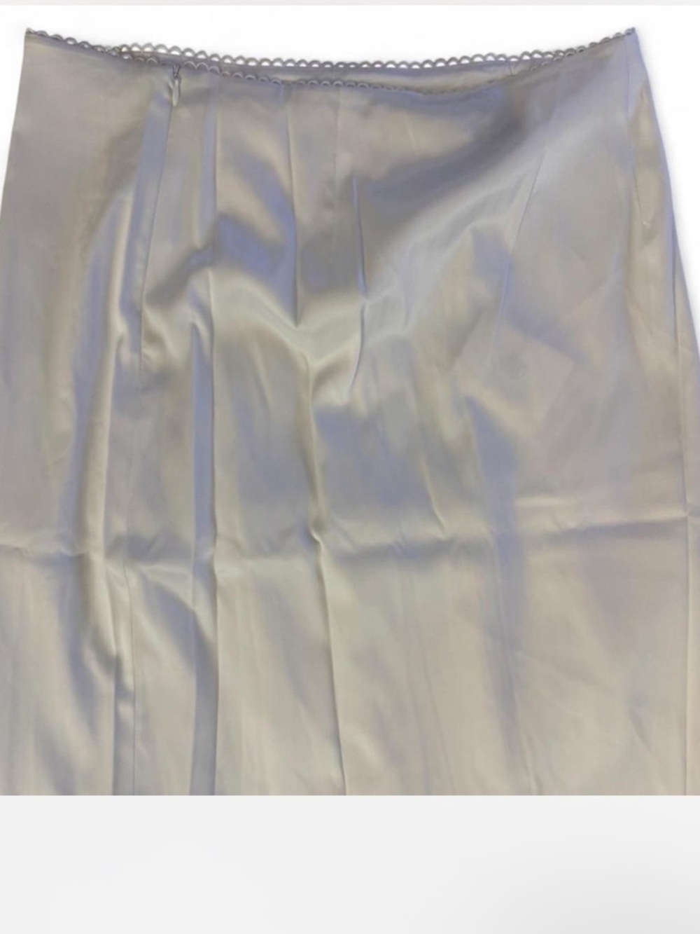 Peppermayo White Satin Midi Skirt - Rina Low Rise size 6 - Picture 4 of 4
